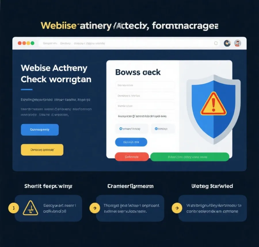 网站真实性核验流程示意图